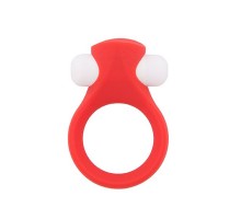 Красное эрекционное кольцо LIT-UP SILICONE STIMU RING 2