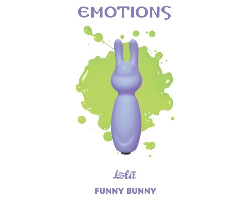 Фиолетовый мини-вибратор с ушками Emotions Funny Bunny Lavender