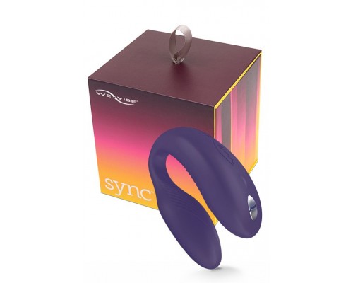 Фиолетовый вибромассажер для пар We-Vibe Sync Purple на радиоуправлении