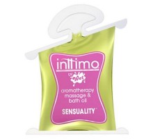 Масло для массажа Inttimo Sensuality с ароматом иланг-иланга и туберозы - 10 мл.