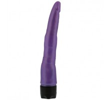 Тонкий длинный фиолетовый вибратор PEARL SHINE 9 VIBRATOR - 22,8 см.