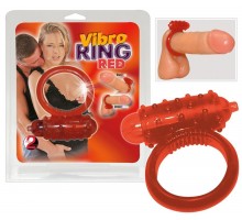 Красное эрекционное виброкольцо Vibro Ring Red