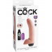 Телесный фаллоимитатор с эффектом семяизвержения Squirting Cock with Balls - 22,9 см.