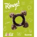 Чёрное эрекционное кольцо Rings Screw