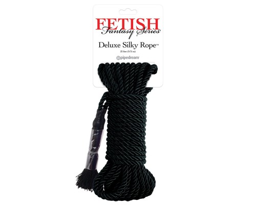 Черная веревка для фиксации Deluxe Silky Rope - 9,75 м.