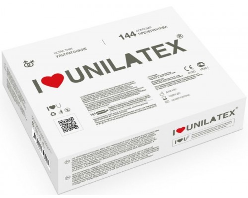 Ультратонкие презервативы Unilatex Ultra Thin - 144 шт.