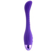 Фиолетовый вибратор INDULGENCE Slender G Vibe - 21 см.