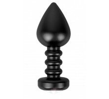 Чёрная анальная пробка Fashionable Buttplug - 10 см.