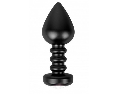 Чёрная анальная пробка Fashionable Buttplug - 10 см.