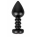 Чёрная анальная пробка Fashionable Buttplug - 10 см.