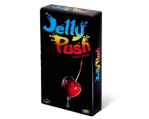 Розовые презервативы Sagami Jelly Push - 5 шт.