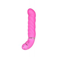 Розовый силиконовый вибростимулятор точки G PURRFECT SILICONE 6INCH 10FUNCTIONS - 15 см.