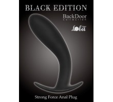 Чёрная анальная пробка Strong Force Anal Plug - 13,5 см.