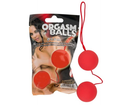 Красные вагинальные шарики Orgazm Balls