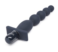 Тёмно-синяя анальная виброёлочка Carnal Promise Vibrating Anal Beads - 20,8 см.