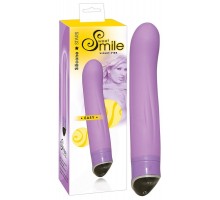 Фиолетовый вибратор Smile Easy - 22 см.