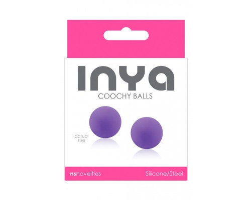 Фиолетовые вагинальные шарики без сцепки  INYA Coochy Balls Purple