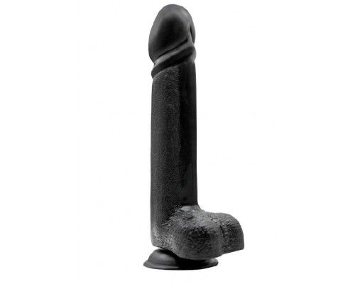 Чёрный анальный фаллоимитатор MENZSTUFF BLACK KNIGHT 10INCH BUTT PLUG - 25 см.