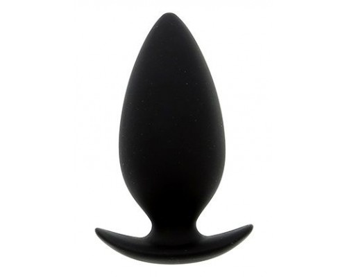 Чёрная анальная пробка BOOTYFUL ANAL PLUG MEDIUM BLACK - 9,8 см.