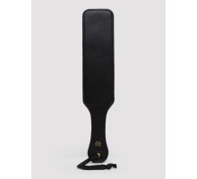 Черная шлепалка Bound to You Faux Leather Spanking Paddle - 38,1 см.