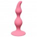 Розовая анальная пробка Curved Anal Plug Pink - 12,5 см.