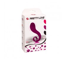 Фиолетовый вибратор с хвостиком Pretty Love - 20,5 см.