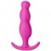 Розовая анальная пробка Mood Naughty 3 3  Silicone для ношения - 7,6 см.