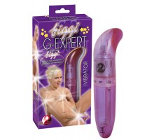 Фиолетовый вибратор для стимуляции G -spot - 12 см. 