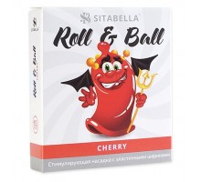 Стимулирующий презерватив-насадка Roll   Ball Cherry