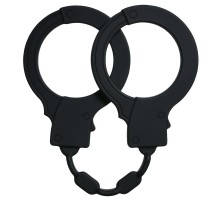 Чёрные силиконовые наручники Stretchy Cuffs Black