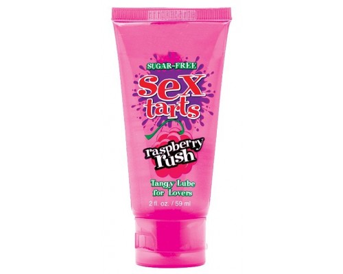 Оральный лубрикант Sex Tarts Lube Raspberry Rush с ароматом малины - 59 мл.