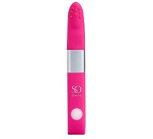 Ярко-розовый вибростимулятор Get Lucky USB Vibrator - 12 см.