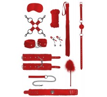 Красный игровой набор БДСМ Intermediate Bondage Kit