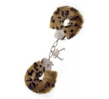 Леопардовые наручники METAL HANDCUFF WITH PLUSH LEOPARD