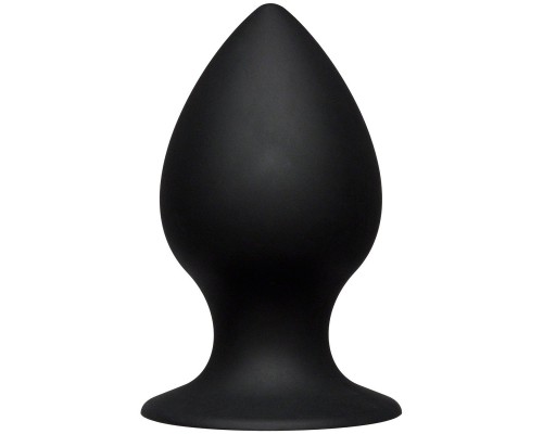 Чёрная анальная пробка Kink Ace Silicone Plug 4.5  - 11,43 см.