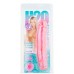 Розовый водонепроницаемый реалистик H2O MEGA MAN WATERPROOF VIBRATOR - 19 см.