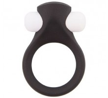 Чёрное эрекционное виброкольцо LIT-UP SILICONE STIMU RING 2 BLACK