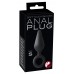 Чёрная анальная пробка Soft Touch Plug S - 12,1 см.