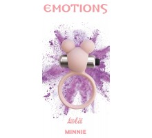 Розовое эрекционное виброколечко Emotions Minnie Light pink