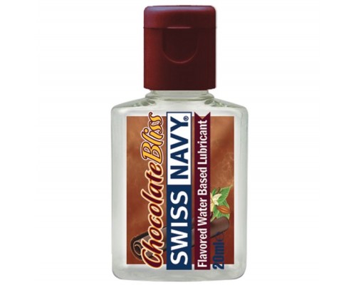 Лубрикант с ароматом шоколада Swiss Navy Chocolate Bliss Lube - 20 мл.