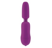 Фиолетовый вибростимулятор с функцией нагрева WARM N GLOW MASSAGER