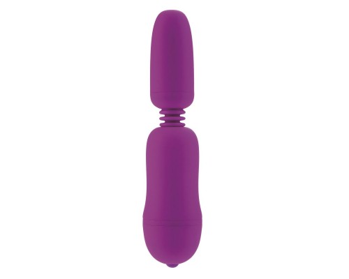 Фиолетовый вибростимулятор с функцией нагрева WARM N GLOW MASSAGER