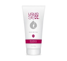 Съедобная смазка с согревающим эффектом и ароматом клубники Liquid Sex Tingling Gel for Her Strawberry - 56 гр.