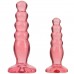 Набор из двух розовых анальных втулок Crystal Jellies Anal Trainer Kit