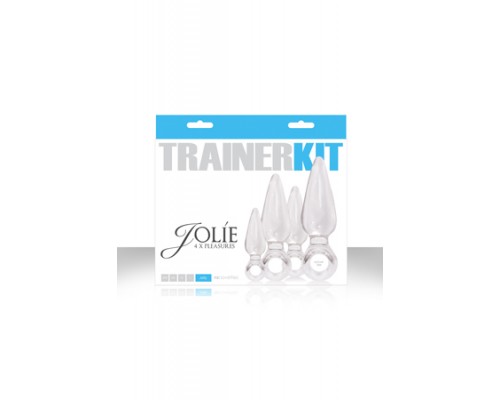 Набор из 4 прозрачных анальных пробок Jolie Trainer Kit